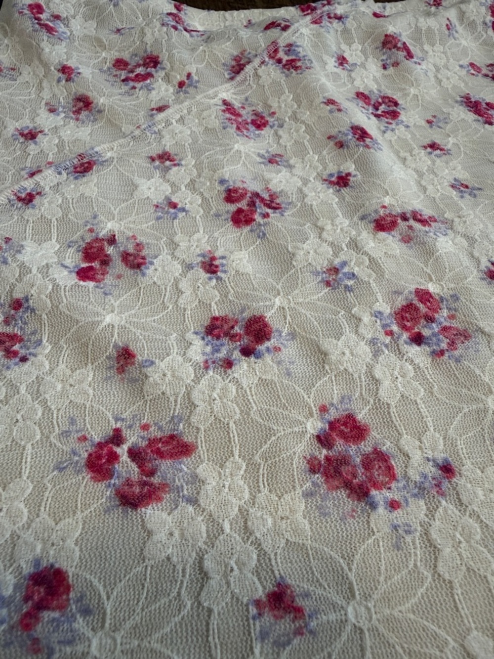 NWT Art Class Girls Floral Asymmetrical Pink Lace Midi Skirt Size Large 10/12 - Picture 10 of 11